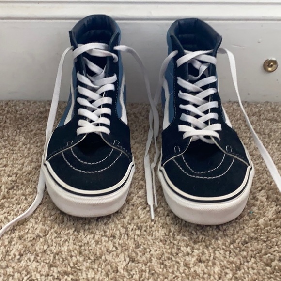 Vans Other - Vans High top sneakers Blue and black